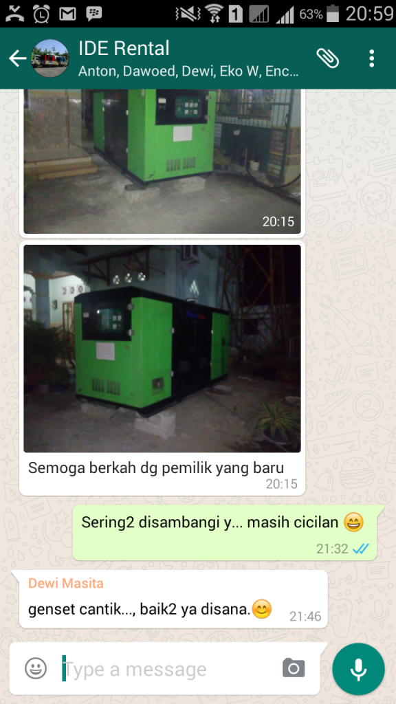 We Love Our Gensets Inti Daya Online